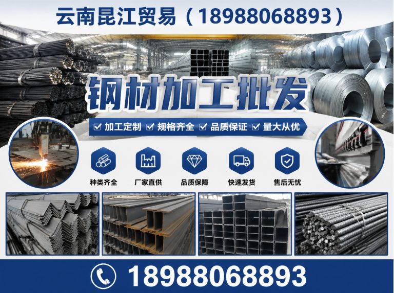 呈贡区钢材加工批发展示图